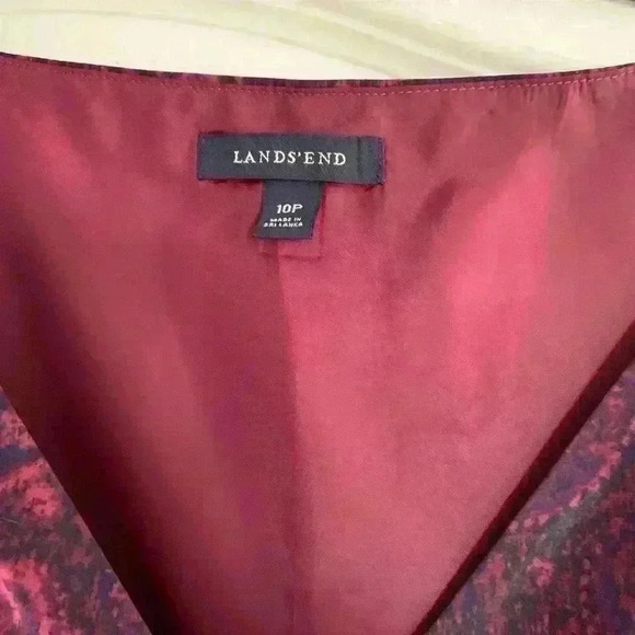 Land’s  end silk blend sleeveless dress. Wedding, cocktail, occasions. - Picture 4 of 6